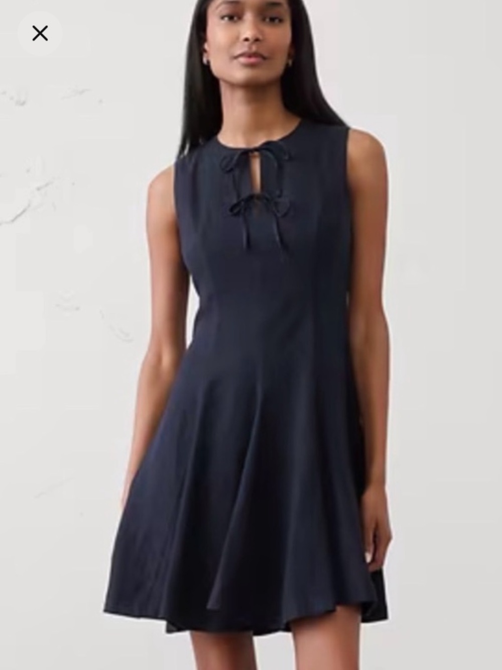 Banana Republic Linen Tie Front Dress